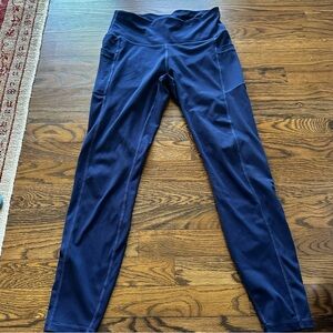 Navy Blue High-Waisted workout Leggings